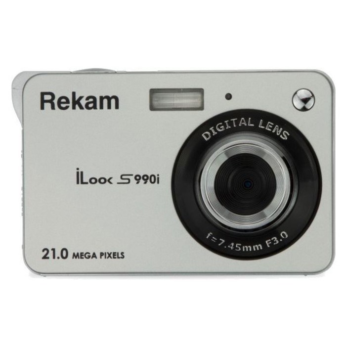 Фотоаппарат Rekam iLook S990i, 21 Мп, 2.7", 720р, SD, MMC, серебристый - фото 51391888