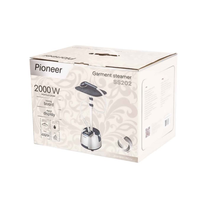 Отпариватель Pioneer SS202, 2000Вт, 2,1 л, 8 режима, цвет сине-серебристый - фото 51392373