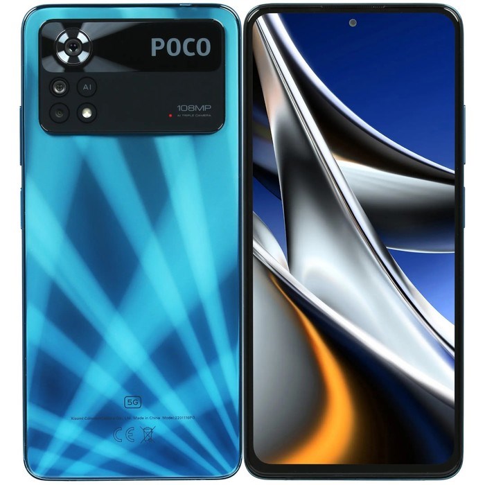 Смартфон Xiaomi POCO X4 Pro 5G NFC RU, 6.67'', Amoled, 6Гб, 128Гб, 108Мп, 5000 мАч, синий - фото 51392897 Смартфон Xiaomi POCO X4 Pro 5G NFC RU, 6.67'', Amoled, 6Гб, 128Гб, 108Мп, 5000 мАч, синий - фото 51392897