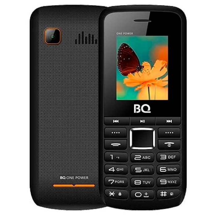 Сотовый телефон BQ M-1846 One Power, 1.77", 2 sim, 32Мб, microSD, 2500 мАч, чёрно-оранжевый - фото 51392970