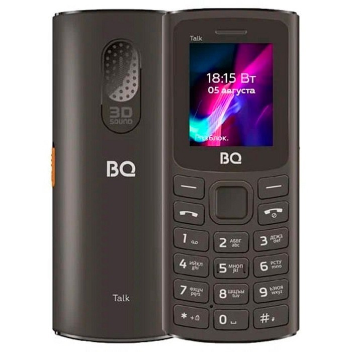 Сотовый телефон BQ M-1862 Talk, 1.77", 2 sim, 64Мб, microSD, FM, 600 мАч, фонарик, черный - фото 51392974