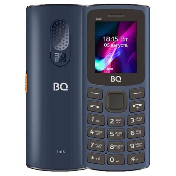 Сотовый телефон BQ M-1862 Talk, 1.77", 2 sim, 64Мб, microSD, FM, 600 мАч, фонарик, синий - фото 51392978