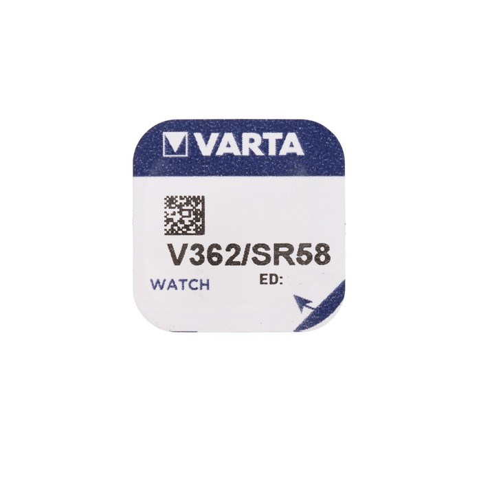 Батарейка Varta Silver Oxide, 362 (SR721SW) - 1BL, 1.55 В, блистер, 1 шт. - фото 51393112