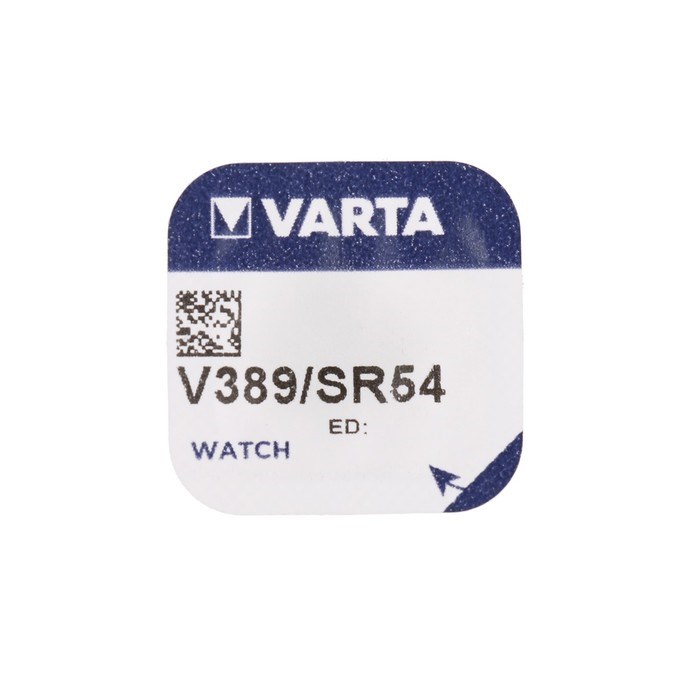 Батарейка Varta Silver Oxide, 389 - 1BL, 1.55 В, блистер, 1 шт. - фото 51393116