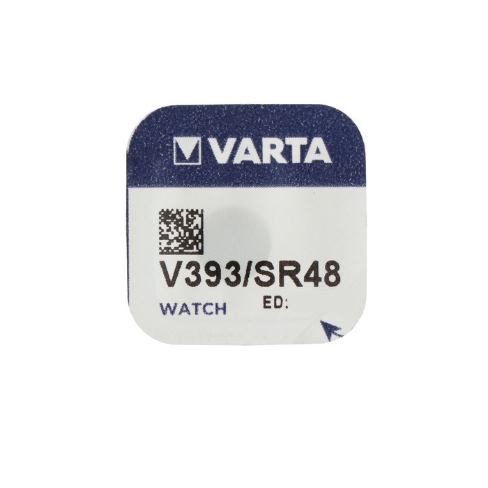 Батарейка Varta Silver Oxide, 393 - 1BL, 1.55 В, блистер, 1 шт. - фото 51393120