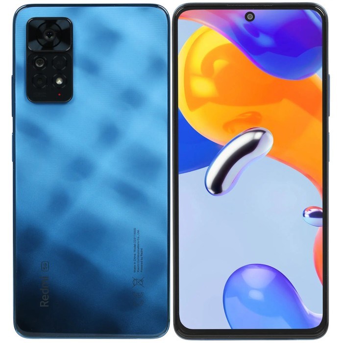 Смартфон Xiaomi Redmi Note 11 Pro 5G RU, 6.67", Amoled, 8Гб, 128Гб, 108Мп, 5000мАч,NFC,синий - фото 51393199