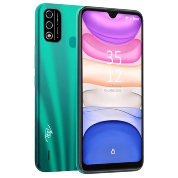 Смартфон Itel A48 (L6006), 6.1", IPS, 2 Гб, 32 Гб, 5 Мп, microSD, 3000 мАч, зеленый - фото 51393235