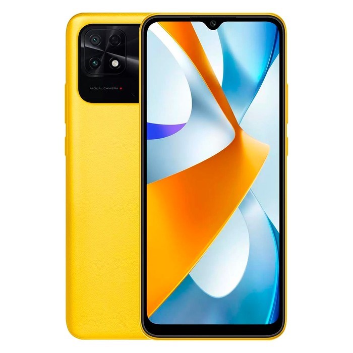 Смартфон Xiaomi POCO C40 RU, 6.71'', IPS, 3 Гб, 32 Гб, 13 Мп, 5 Мп, 6000 мАч, IP52, желтый - фото 51393272