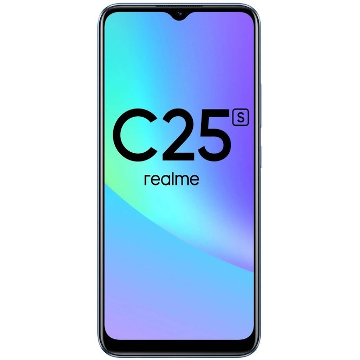 Смартфон Realme C25S, 6.5", LCD, 2 sim, 4 Гб, 64 Гб, 48 Мп, 8 Мп, 6000 мАч, NFC, синий - фото 51393344