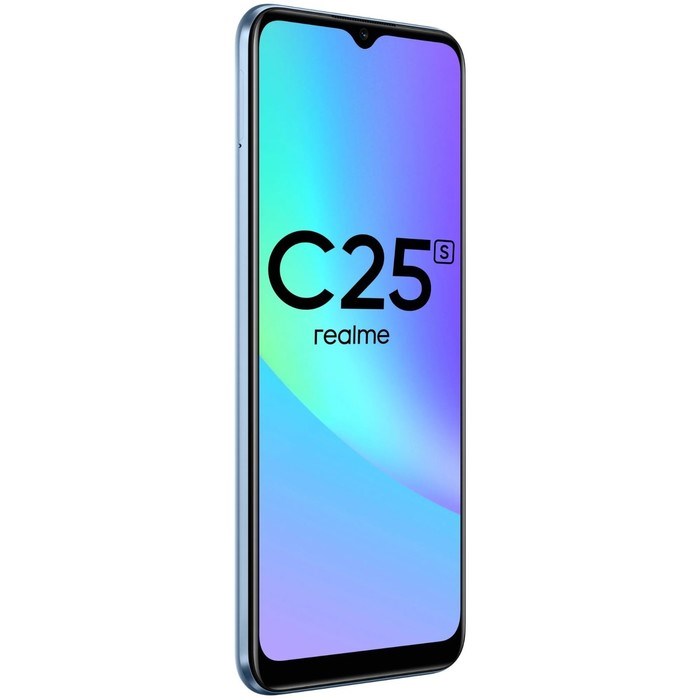 Смартфон Realme C25S, 6.5", LCD, 2 sim, 4 Гб, 64 Гб, 48 Мп, 8 Мп, 6000 мАч, NFC, синий - фото 51393346