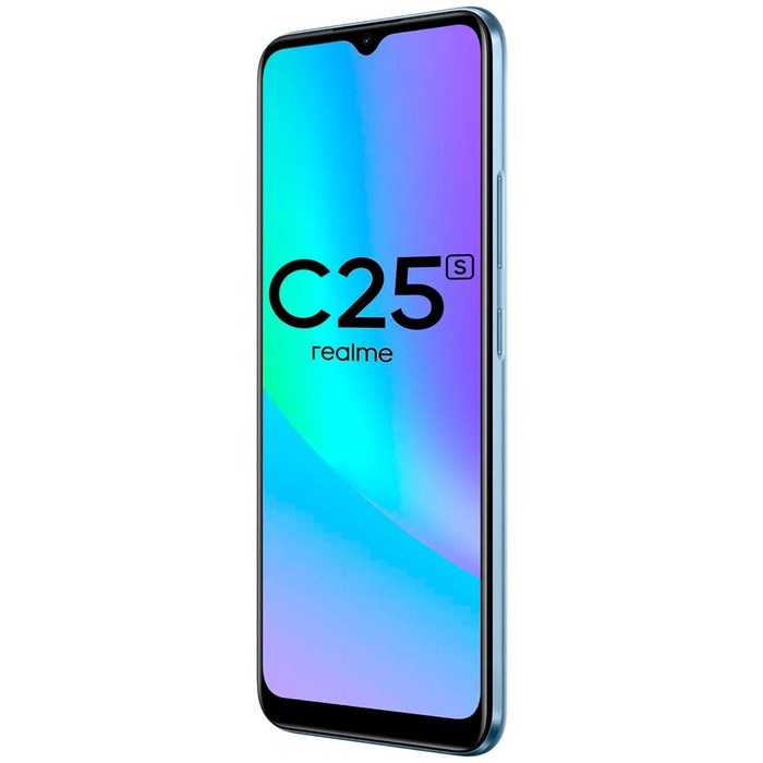 Смартфон Realme C25S, 6.5", LCD, 2 sim, 4 Гб, 128 Гб, 48 Мп, 8 Мп, 6000 мАч, NFC, синий - фото 51393357