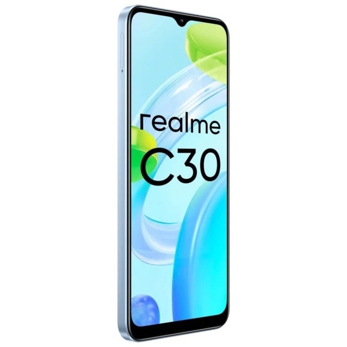 Смартфон Realme C30, 6.5", LCD, 2 sim, 4 Гб, 64 Гб, 8 Мп, 5 Мп, microSD, 5000 мАч, голубой - фото 51393378