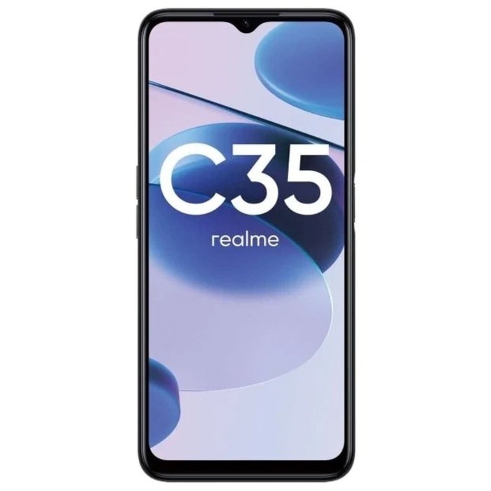 Смартфон Realme C35, 6.6", LCD, 2 sim, 4 Гб, 64 Гб, 50 Мп, 8 Мп, 5000 мАч, NFC, черный - фото 51393403