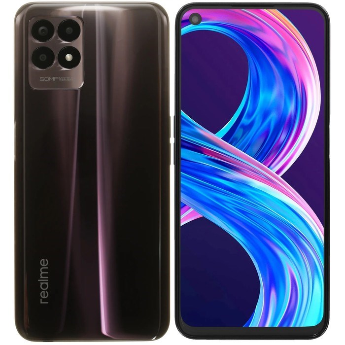 Смартфон Realme 8i, 6.6", LCD, 2 sim, 4 Гб, 64 Гб, 50 Мп, 16 Мп, 5000 мАч, NFC, черный - фото 51393435