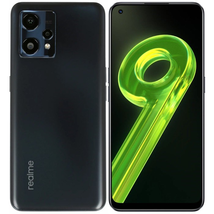 Смартфон Realme 9, 6.4", SAmoled, 2 sim, 6 Гб, 128 Гб, 108 Мп, 16 Мп, 5000 мАч, NFC, черный - фото 51393443