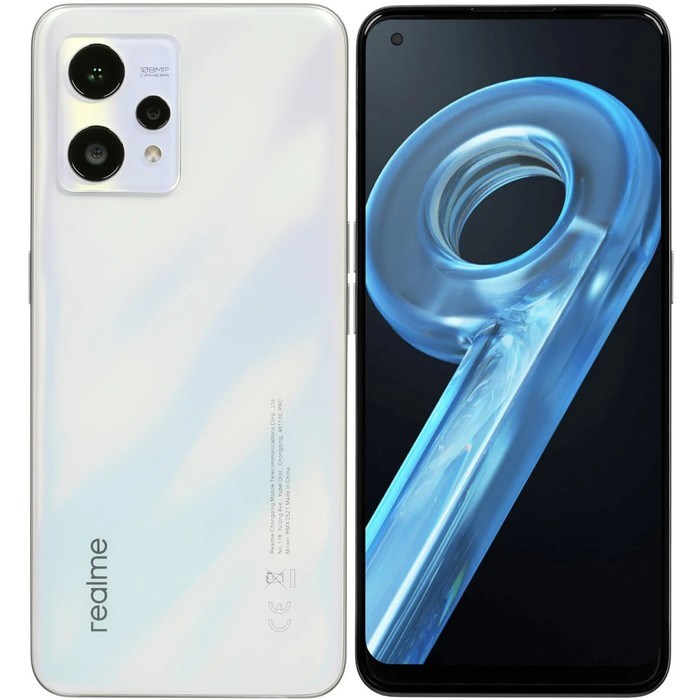 Смартфон Realme 9, 6.4", SAmoled, 2 sim, 6 Гб, 128 Гб, 108 Мп, 16 Мп, 5000 мАч, NFC, белый - фото 51393451