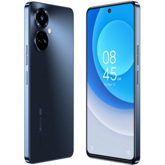 Смартфон Tecno Camon 19 Pro NFC, 6.8", IPS, 120Гц, 8 Гб, 128 Гб, 64 Мп, 5000 мАч, черный - фото 51393478