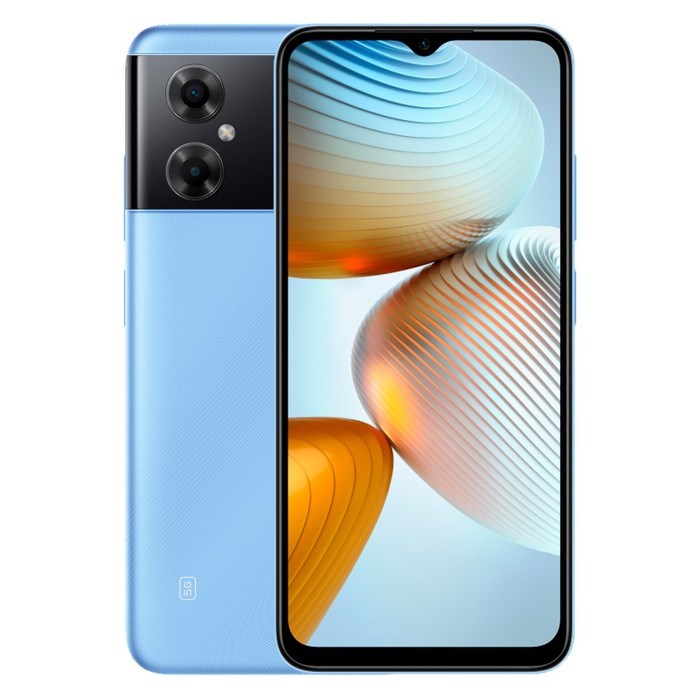 Смартфон Xiaomi POCO M4 5G NFC RU, 6.58'', 6 Гб, 128 Гб, 13 Мп, 5 Мп, 5000 мАч, синий - фото 51393581