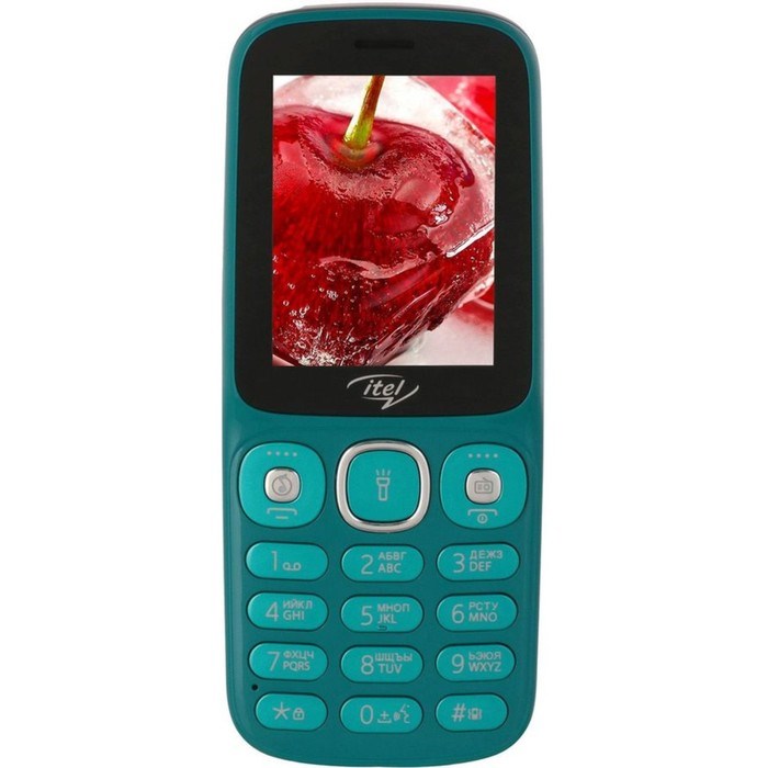 Сотовый телефон Itel it5026, 2.4", 2 sim, microSD, 0.08 Мп, BT, FM, 1200 мАч, зеленый - фото 51393696