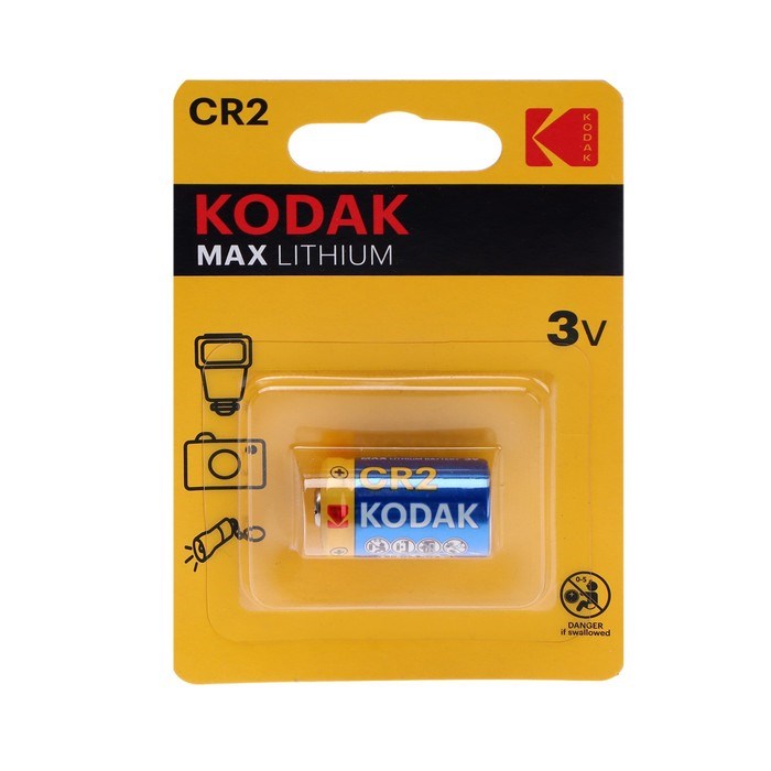 Батарейка литиевая Kodak Max, CR2 (KCR2-1, CR17355)-1BL, блистер, 1 шт. - фото 51393708