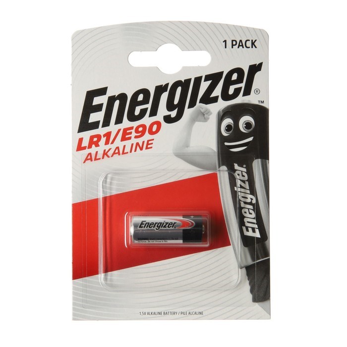 Батарейка алкалиновая Energizer, LR1 (910A/N/E90)-1BL, 1.5В, блистер, 1 шт. - фото 51394567