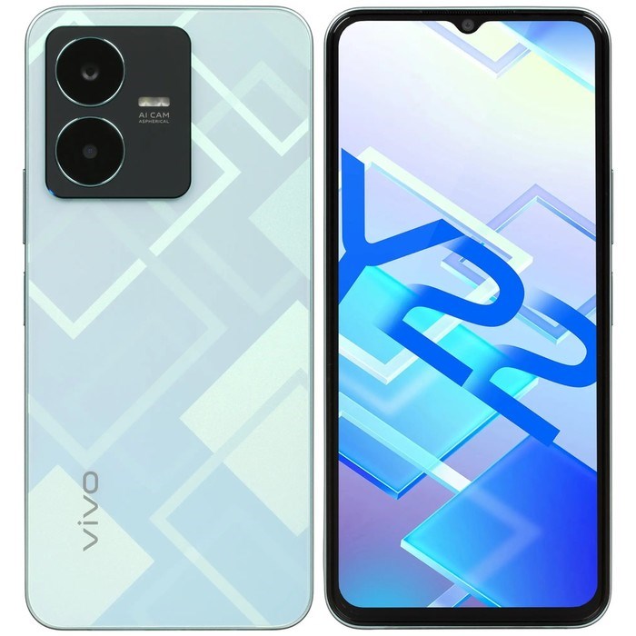 Смартфон Vivo Y22, 6.55'', IPS, 4 Гб, 64 Гб, 50 Мп, 8 Мп, LTE, NFC, 5000 мАч, зеленый - фото 51394818