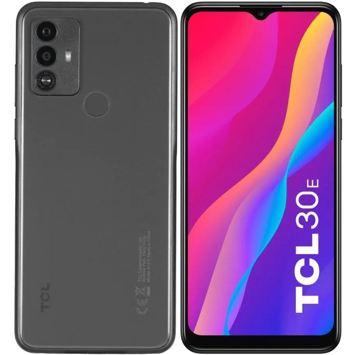 Смартфон TCL 30E, 6.52", 3 Гб, 64 Гб, 50 Мп, 5 Мп, 2 Sim, LTE, 5000 мАч, серый - фото 51395517