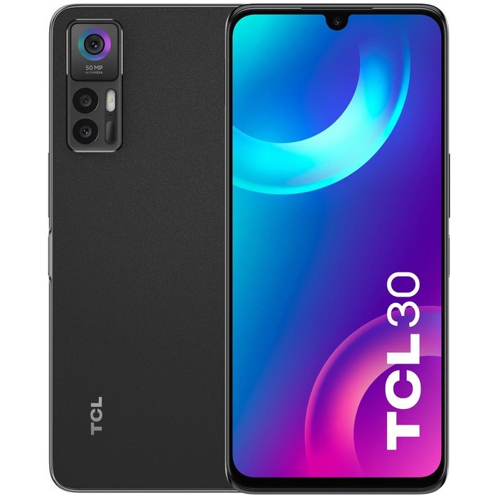 Смартфон TCL 30, 6.7", 4 Гб, 64 Гб, 50 Мп, 8 Мп, 2 Sim, LTE, 5000 мАч, черный - фото 51395540