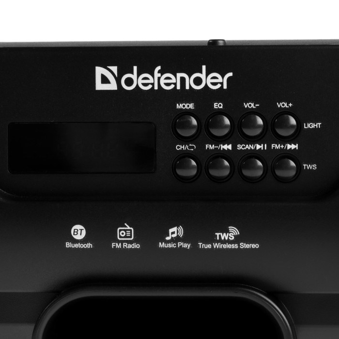 Портативная колонка Defender Beatbox 50, 50Вт, 3600мАч, BT, Type-C, microSD, IPX5, подсветка - фото 51395874