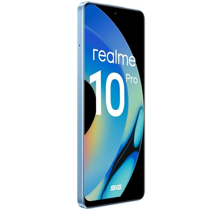 Смартфон Realme 10 Pro 5G, 6.72", 8Гб, 128Гб, 108Мп, 16Мп, 2sim, 5000мАч, голубой - фото 51396098