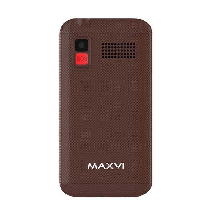 Сотовый телефон Maxvi B200, 2", 0.3 Мп, 2 sim, microSD, FM, фонарик, 1400 мАч, коричневый - фото 51396798