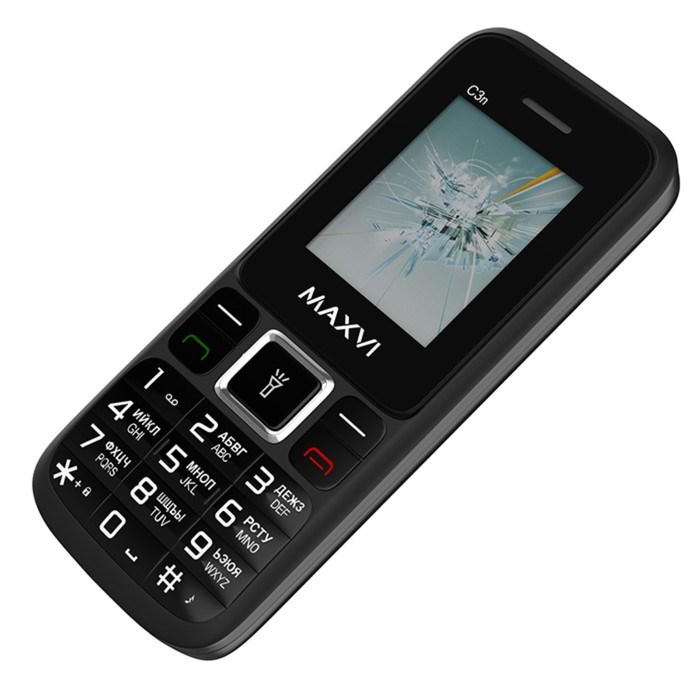 Сотовый телефон Maxvi C3n, 1.77", microSD, 2 sim, FM, фонарик, 800 мАч, черный - фото 51396871