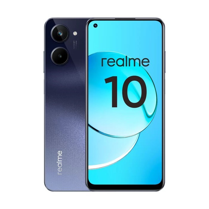 Смартфон Realme 10, 6.4", SAmoled, 2 sim, 8 Гб, 256 Гб, 50 Мп, 16 Мп, 5000 мАч, черный - фото 51396994