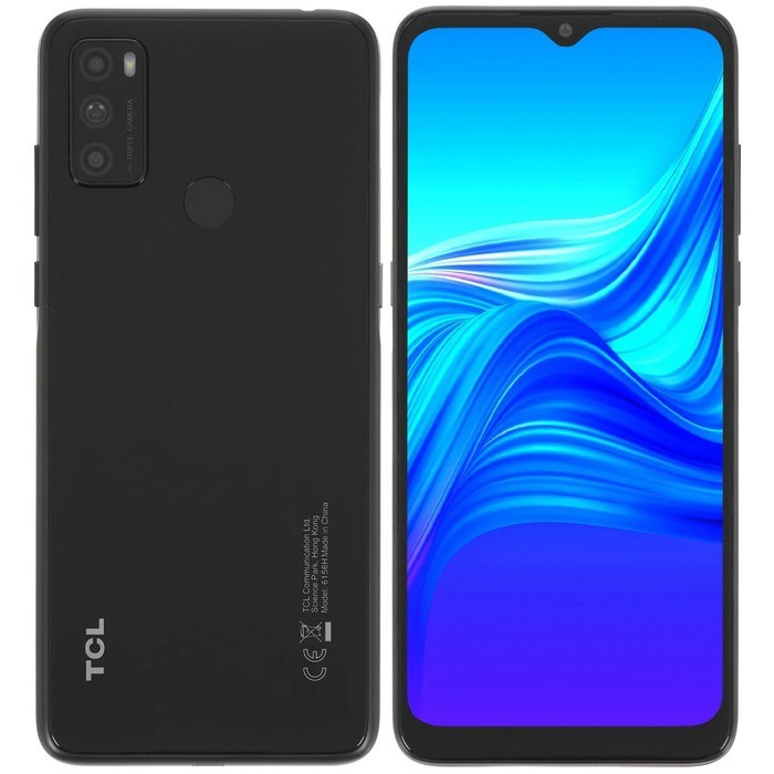 Смартфон TCL 20Y, 6.52", 4 Гб, 64 Гб, 48 Мп, 8 Мп, 2 Sim, LTE, 4000 мАч, черный - фото 51397013