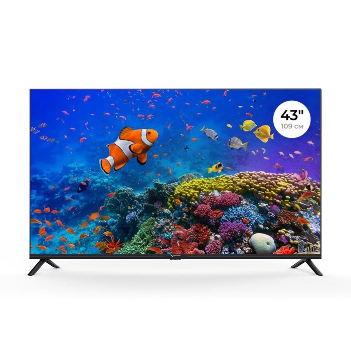 Телевизор Триколор H43U5500SA, 43", 3840x2160, DVBT2/C/S2, HDMI 3, USB 2, Smart TV, чёрный - фото 51397297