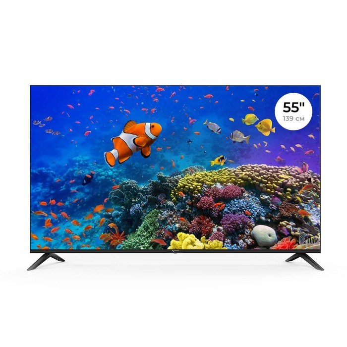 Телевизор Триколор H55U5500SA, 55", 3840x2160, DVBT2/C/S2, HDMI 3, USB 2, Smart TV, чёрный - фото 51397317