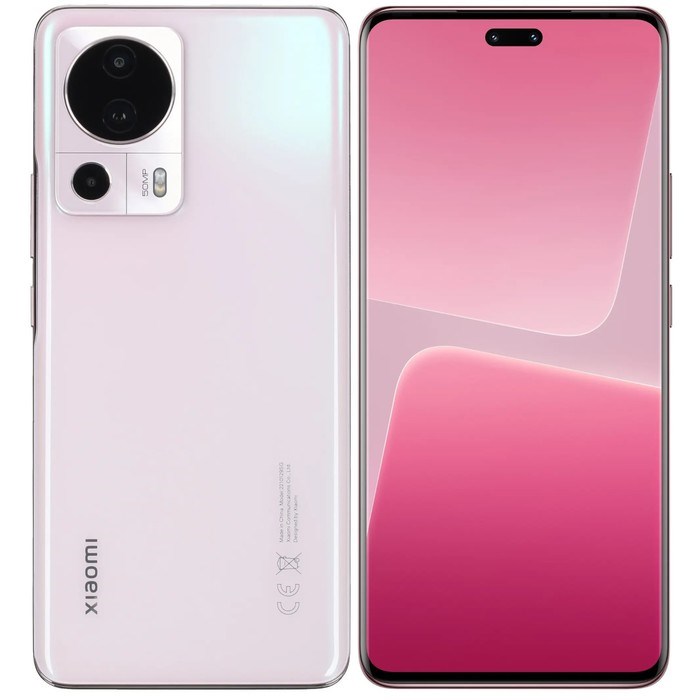 Смартфон Xiaomi 13 Lite RU, 6.55", 8 Гб, 256 Гб, 50 Мп, 32 Мп, 2 sim, 4500 мАч, NFC, розовый - фото 51397379