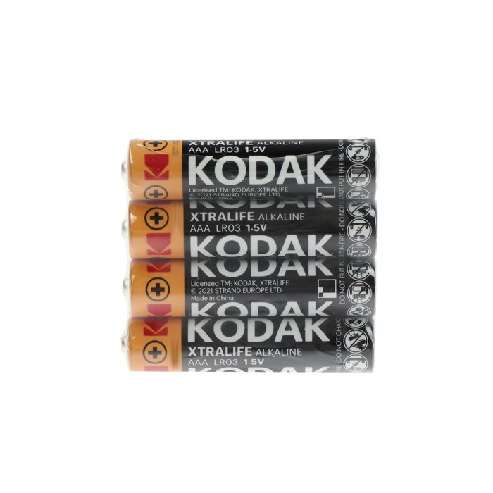 Батарейка алкалиновая Kodak Xtralife, AAA, LR03-60BOX, 1.5В, бокс, 60 шт. - фото 51397439