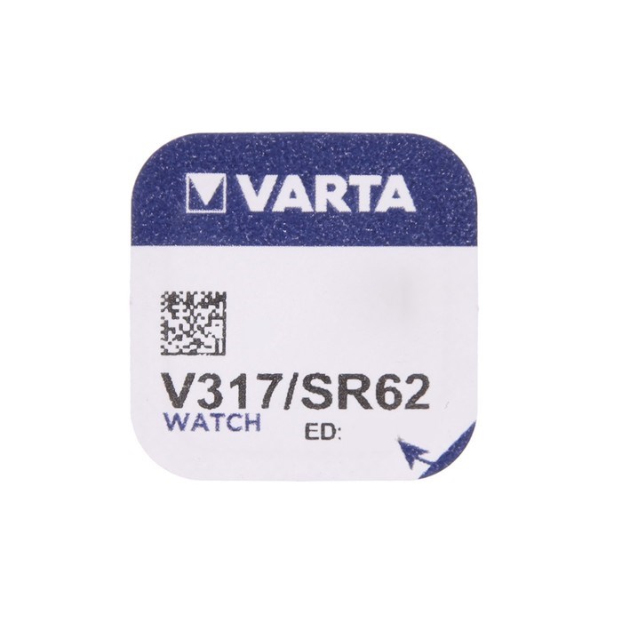 Батарейка Varta Silver Oxide, 317 (SR516SW) - 1BL, 1.55 В, блистер, 1 шт. - фото 51397703