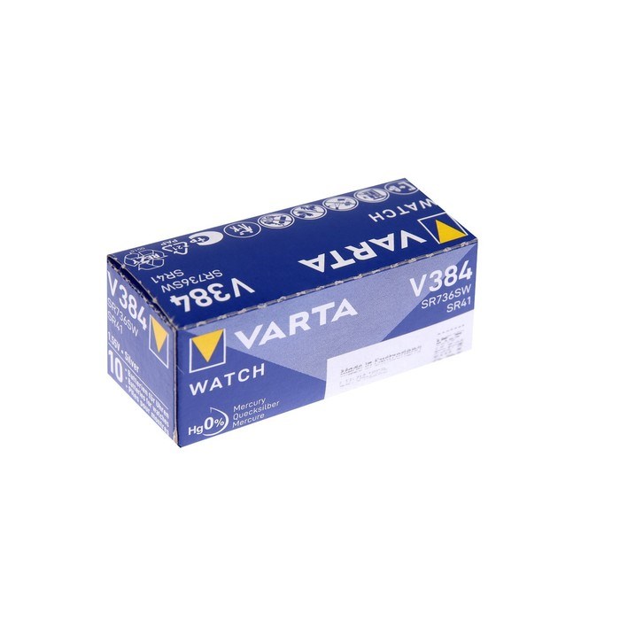 Батарейка Varta Silver Oxide, 384 (SR736SW) - 1BL, 1.55 В, блистер, 1 шт. - фото 51397710