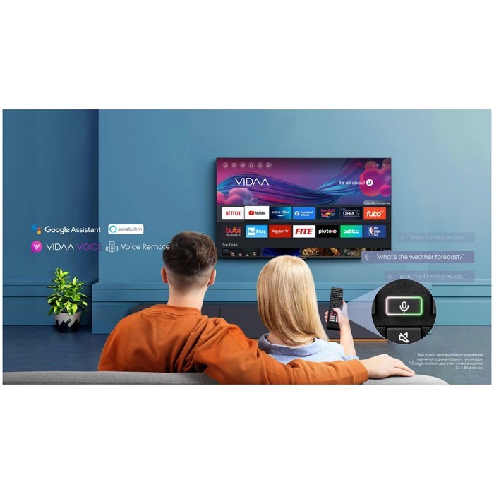 Телевизор Hisense 55E7HQ, 55", 3840x2160, DVB-T/T2/C/S2, HDMI 3, USB 2, Smart TV, чёрный - фото 51397770