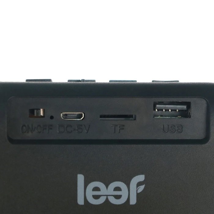 Портативная колонка LEEF MW-SW-B005, 3 Вт, BT 5.0, microSD, USB, FM, 300 мАч, синяя - фото 51398162