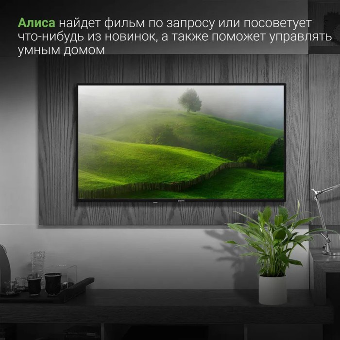 Телевизор Digma DM-LED43SBB31, 43", 1920x1080, DVB-T/T2/C/S/S2, HDMI 3, USB 2, Smart TV - фото 51398523