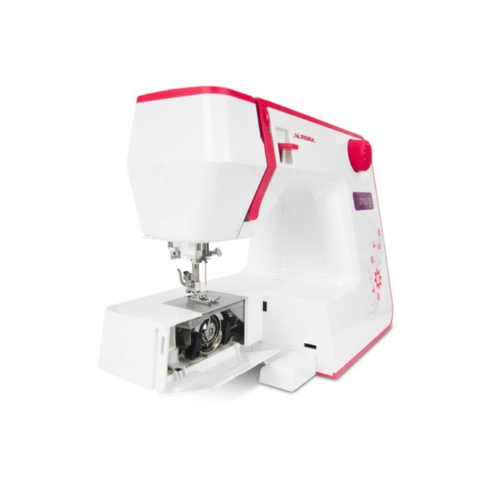 Швейная машина Aurora Style 50, 70 Вт, 12 операций, автомат, бело-красная - фото 51398793
