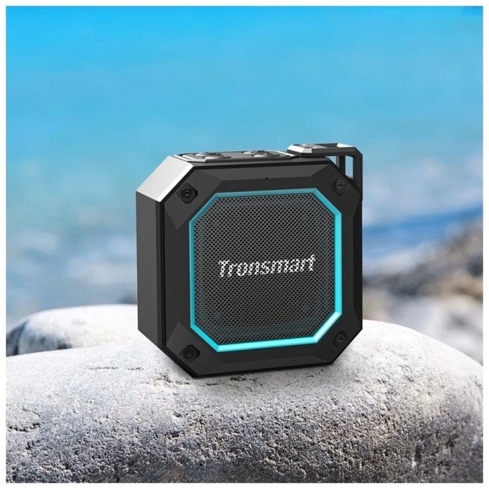 Портативная колонка Tronsmart Groove 2, 10 Вт, 2500мАч, AUX, microSD, подсветка, TWS, IPX7 - фото 51399184