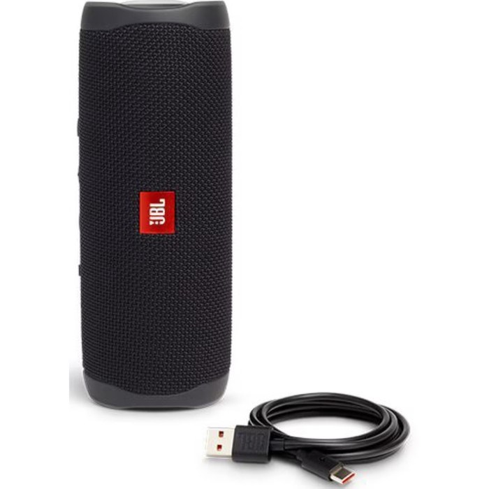 Портативная колонка JBL Flip 5, 20 Вт, BT 4.2, IPX7, 4800 мАч, до 12 ч, черная - фото 51399687