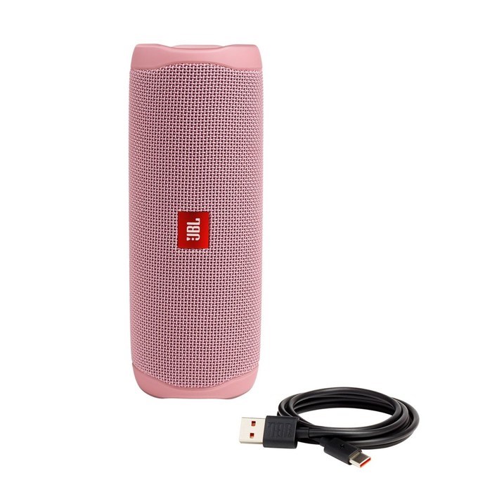 Портативная колонка JBL Flip 5, 20 Вт, BT 4.2, IPX7, 4800 мАч, до 12 ч, розовая - фото 51399694