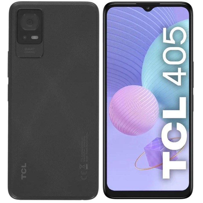 Смартфон TCL 405, 6.6", 2 Гб, 32 Гб, 13 Мп, 5 Мп, 2 Sim, LTE, 5000 мАч, серый - фото 51399811