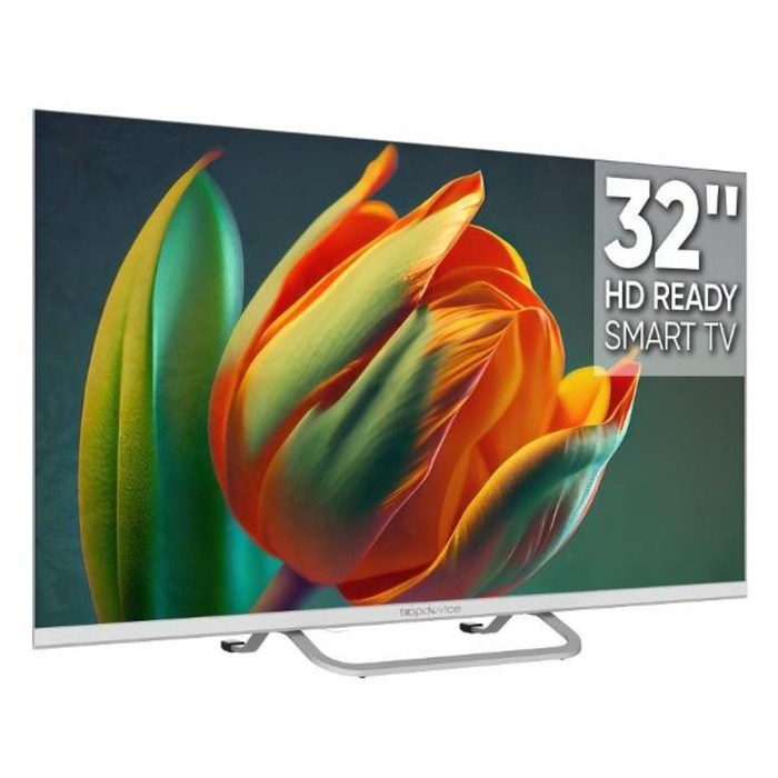 Телевизор Topdevice TDTV32BS04H_WE, 32", 1366x768,DVB-T2/C/S2,HDMI 3, USB 2, Smart TV, белый - фото 51399996