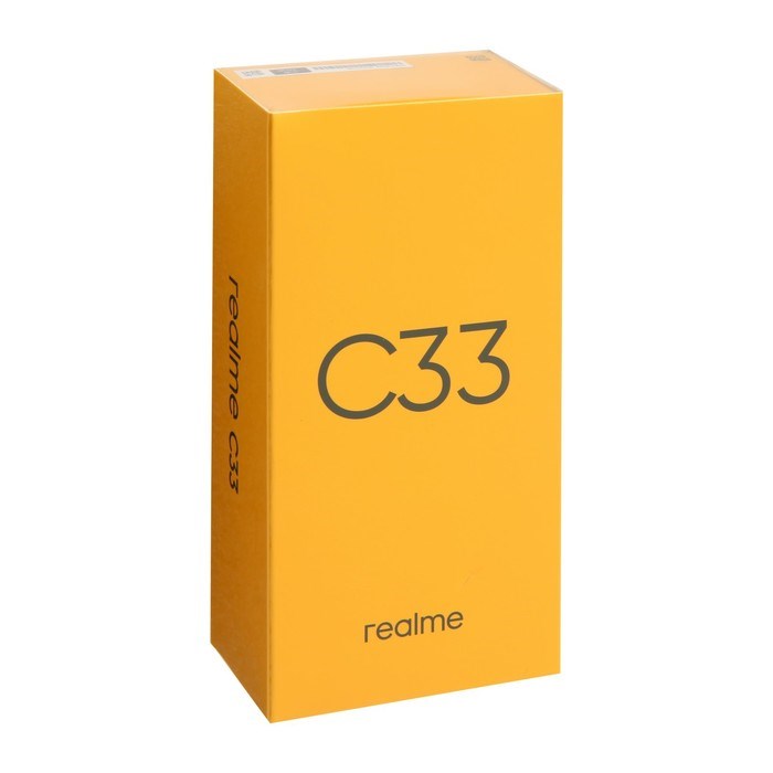 Смартфон Realme C33, 6.5", IPS, 2 sim, 3 Гб, 32 Гб, 50 Мп, 5 Мп, 5000 мАч, золотистый - фото 51400169